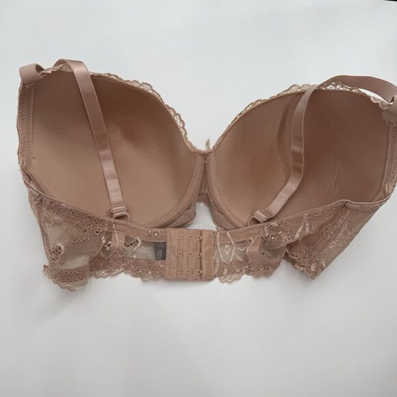 Pure Beauty by Rene Rofe Blush Lace Women’s Bra Sie 40 DD - Picture 4 of 9